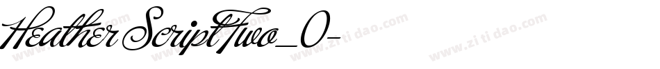 Heather Script Two_0字体转换